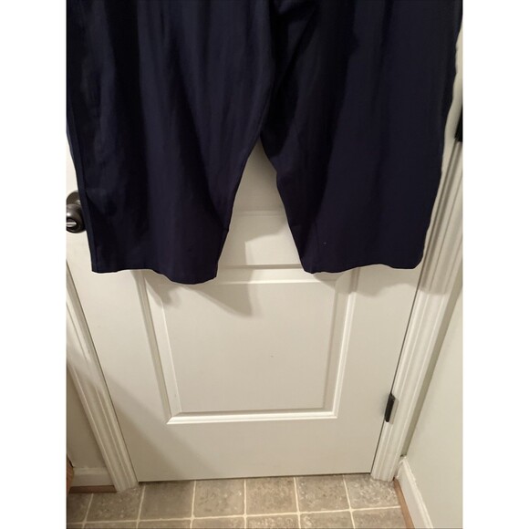 Danskin Women's Plus Size 3X Drawstring Cropped Pants Pockets Navy Blue - Picture 6 of 12